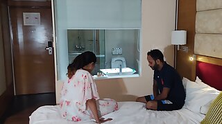 Punjabi Girl Punam Seduces A Young Boy, Bathed Him And Fucked Hard In Hammer away Bathroom