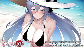 [ASMR Audio & Video] I get ergo WET and HORNY on are Beach Date!!!! My outfit gets ergo slippery it CUMS right OFF!!!! VTUBER Roleplay!!