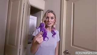 Perv mom caught away from her step son carrying-on herself nearly his sex toy!