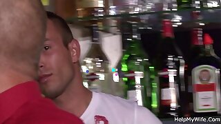 Barman fucks my blonde wife be worthwhile for money